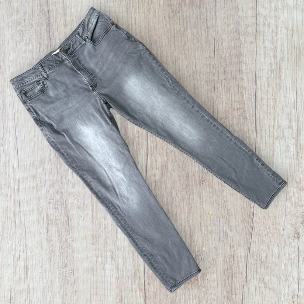 WARP + WEFT JFK New York Skinny Fremont Gray Wash Stretch Denim Jeans 31 / 12